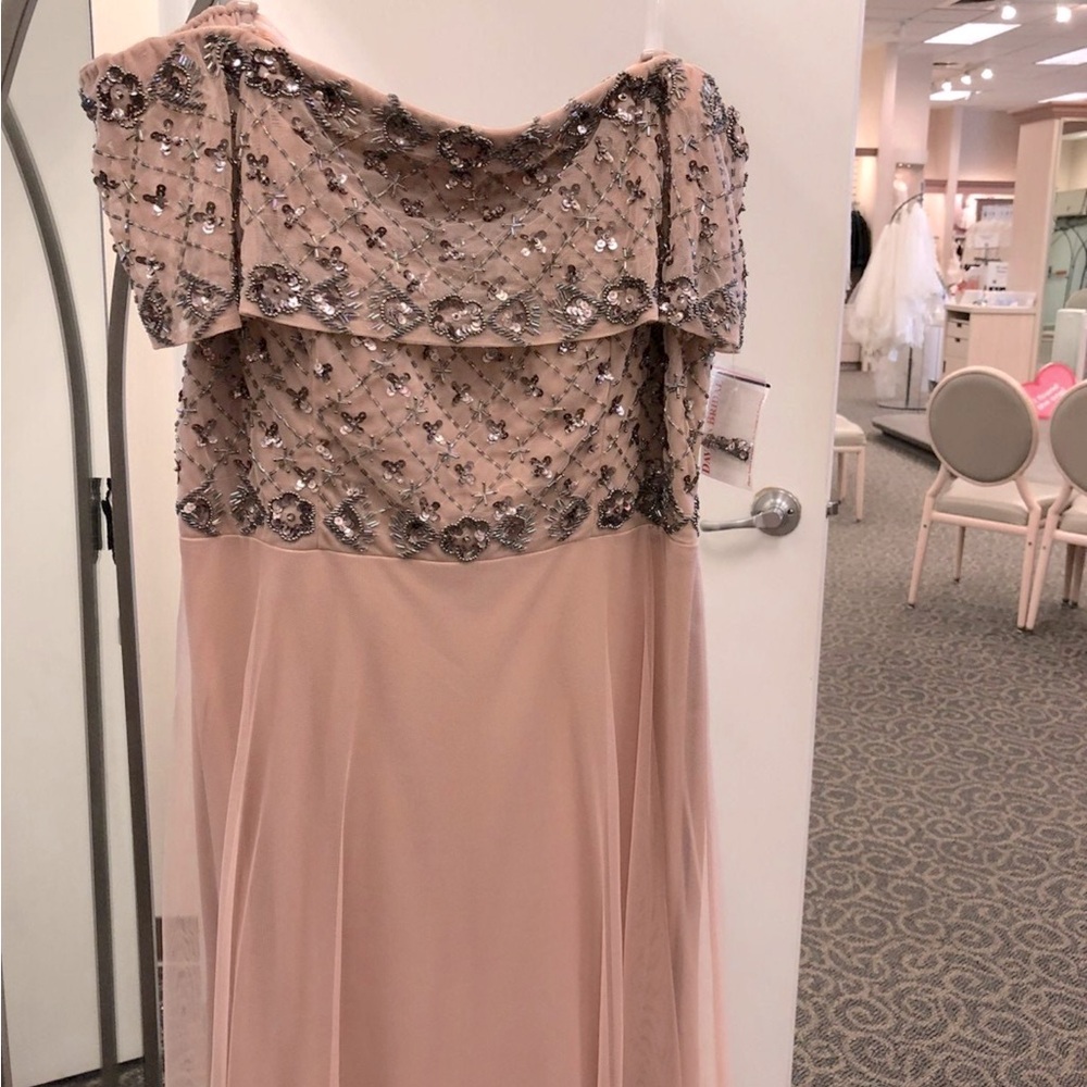 Beautiful David’s Bridal full length Mother of the Bride gown